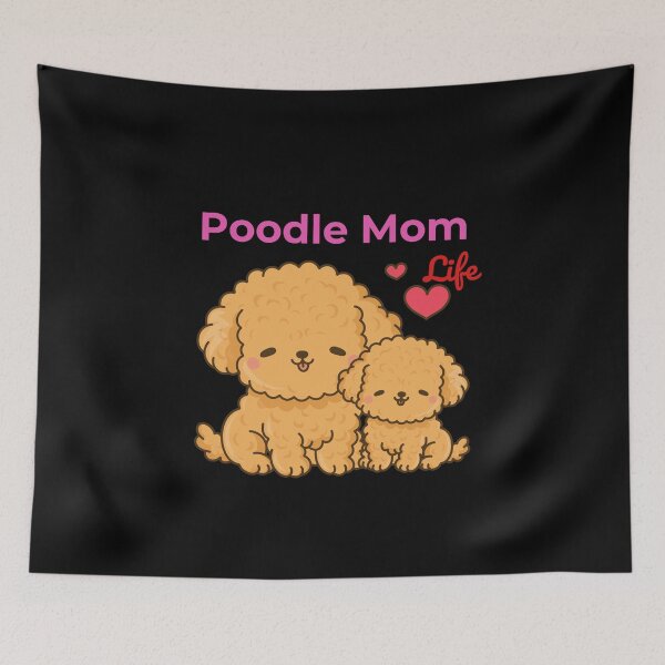 Item preview, Poodle Mom Life Cute Illustration – Adorable Dog Mom Gift Design designed and sold by Graphizia.