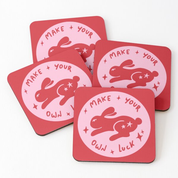 Item preview, Make Your Own Luck – Red and Pink Minimal Illustration designed and sold by sunnySaraV.