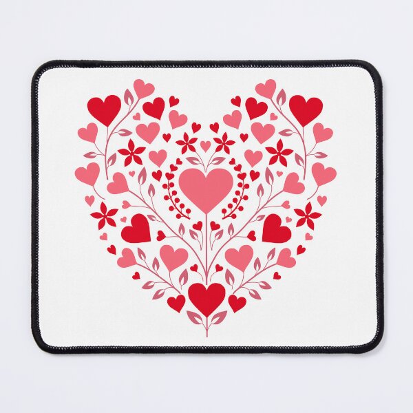 Item preview, Romantic Floral Folk Heart Love Art Illustration designed and sold by Artchyzh.