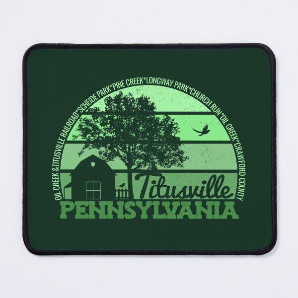 Item preview, Titusville Pennsylvania Sunset Retro Vintage Local Pride Logo designed and sold by CRHPOD20.