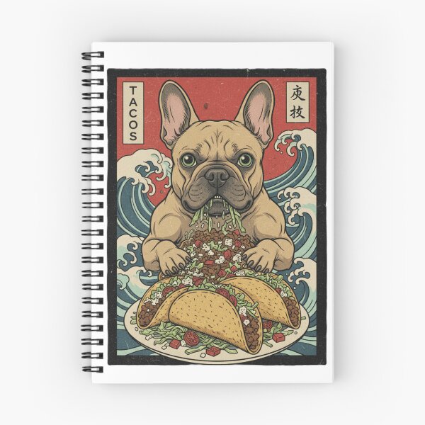 Item preview, Taco Loving Bulldog T-Shirt – Funny Dog Food Graphic Tee designed and sold by InkForge Studio.