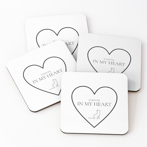 Item preview, Cat memorial - Forever in my heart designed and sold by ForeverPaws.