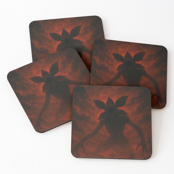 Item preview, Giant Shadow Monster - Dark Red Sky Horror Art designed and sold by OMG DSGN.