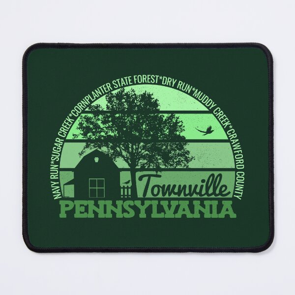 Item preview, Townville Pennsylvania Sunset Retro Vintage Local Pride Logo designed and sold by CRHPOD20.