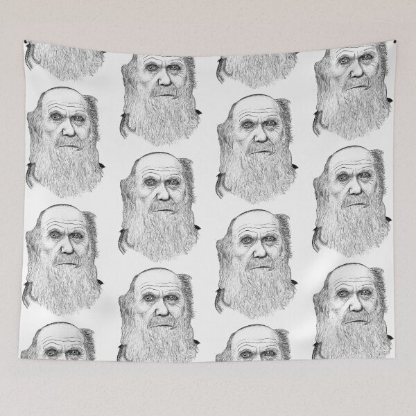 Item preview, Charles Darwin Portrait - Detailed Evolution designed and sold by wbhny.