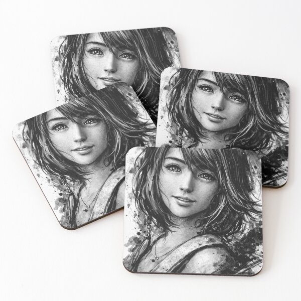 Item preview, Final Fantasy X - Yuna Hand Drawn design designed and sold by AnimeHentaiArt.