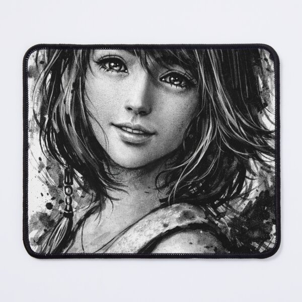 Item preview, Final Fantasy X - Yuna Hand Drawn design designed and sold by AnimeHentaiArt.