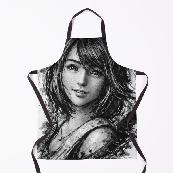 Item preview, Final Fantasy X - Yuna Hand Drawn design designed and sold by AnimeHentaiArt.