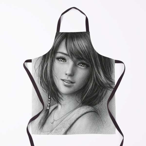 Item preview, Final Fantasy - Yuna artistic drawing designed and sold by AnimeHentaiArt.
