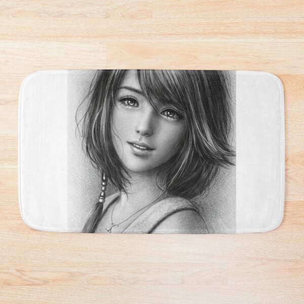 Item preview, Final Fantasy - Yuna artistic drawing designed and sold by AnimeHentaiArt.