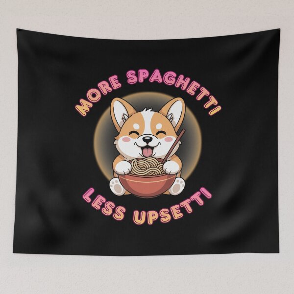 Item preview, More Spaghetti Less Upsetti Poster designed and sold by MagdaMoonArt.
