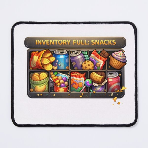 Item preview, Inventory Full Snacks Gaming Supplies designed and sold by jgvisualarts.
