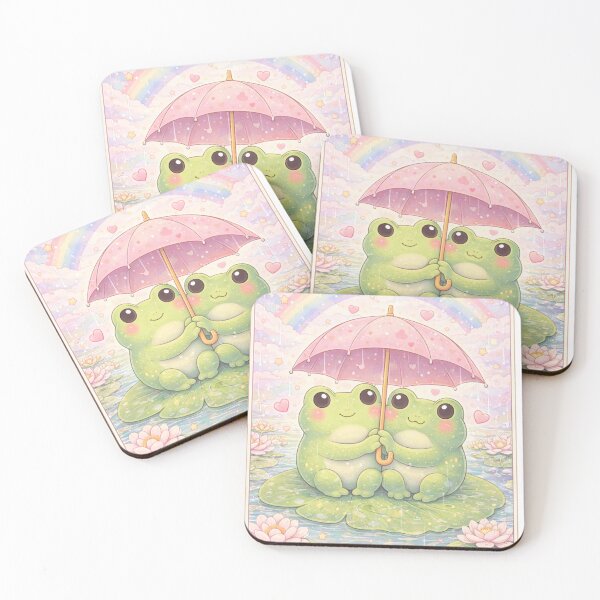 Item preview, In Love Frogs on a Lilypad  designed and sold by KyliesKanvas22.