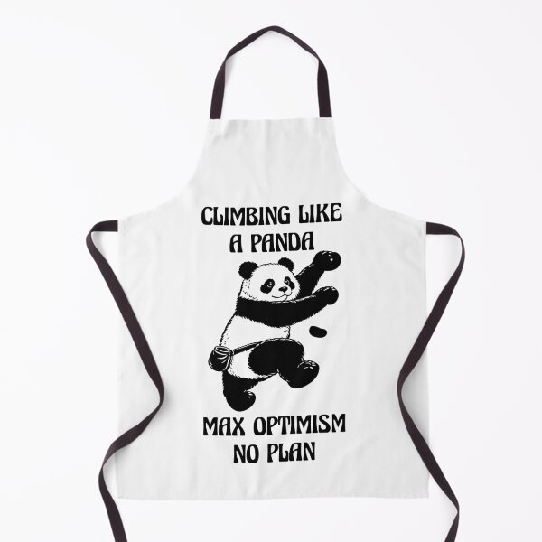 Item preview, Climbing Like a Panda Max Optimism, No Plan Bouldering Joke designed and sold by Maljonic.