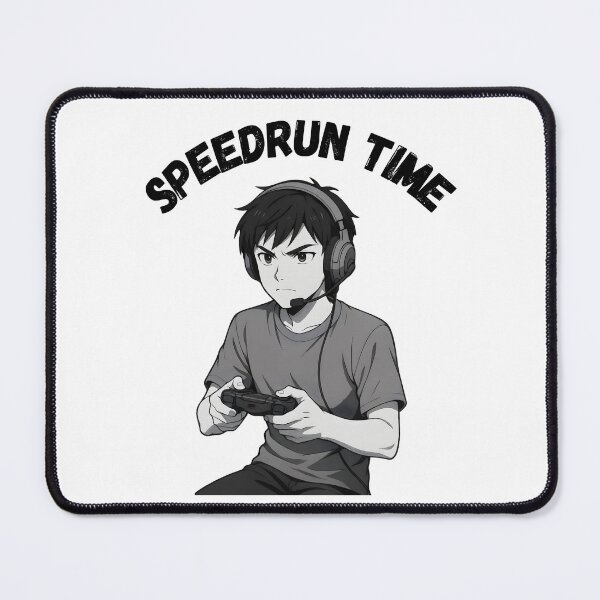 Item preview, Speedrun Time Anime Gamer – Competitive Gaming Illustration designed and sold by PHRASEandSTYLE.