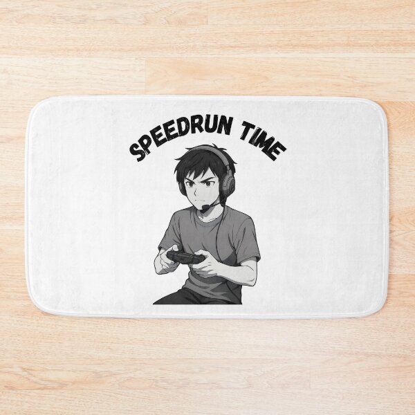 Item preview, Speedrun Time Anime Gamer – Competitive Gaming Illustration designed and sold by PHRASEandSTYLE.