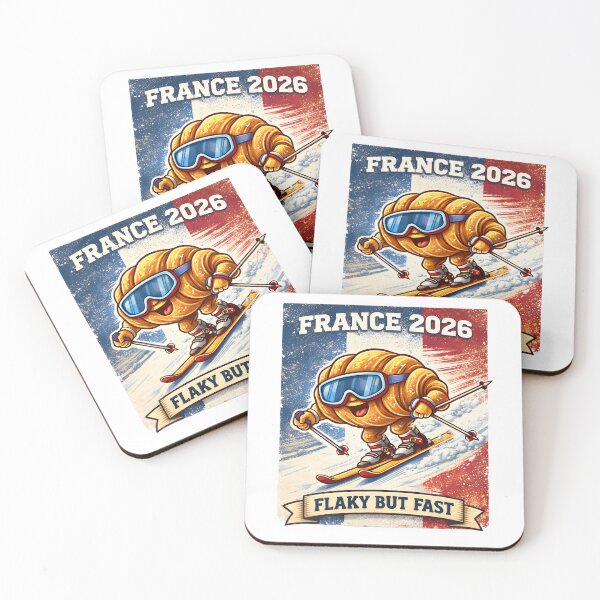 Item preview, Flaky But Fast France 2026 Skier designed and sold by AnnDesignStudio.