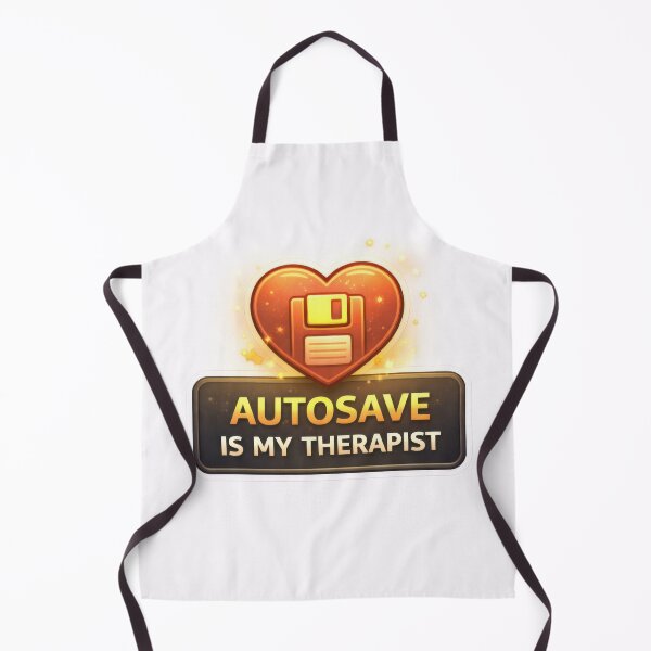 Item preview, Autosave Is My Therapist Gaming Heart designed and sold by jgvisualarts.