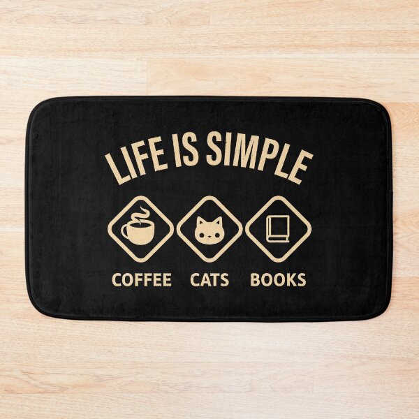 Item preview, Life Is Simple - Coffee Cats Books by Tobe Fonseca designed and sold by Tobe Fonseca®.