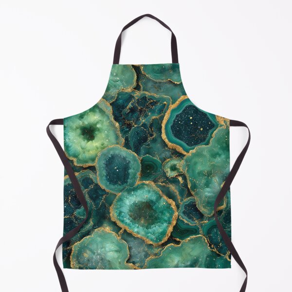 Item preview, Emerald Green Geode Crystals With Gold Sparkle Veins, Gemstone Layers, Mineral Ring Clusters And Luxury Organic Stone designed and sold by meganohm.