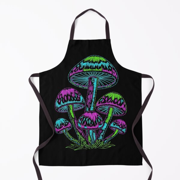 Item preview, Neon Thread Magic Mushrooms - Faux Embroidery Art designed and sold by Design_Your_Day.