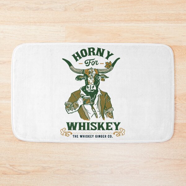 Item preview, Horny For Whiskey Bull. Funny Whiskey Drinker Gifts For Men & Women designed and sold by The Whiskey Ginger Design Shop.