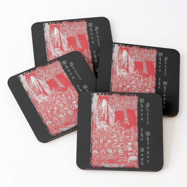 Item preview, Where The Dead Still Whisper (grey red version) designed and sold by Dungeon-Shop.