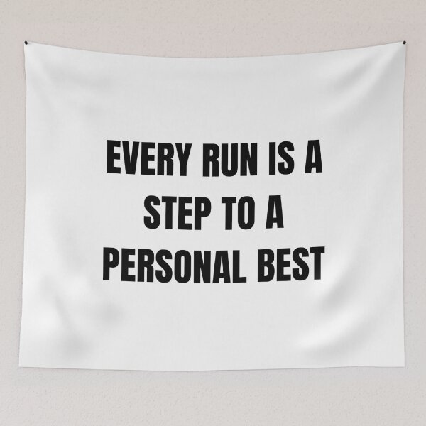 Item preview, Every Run Is a Step to a Personal Best – Speedrunning Motivation Quote designed and sold by PHRASEandSTYLE.