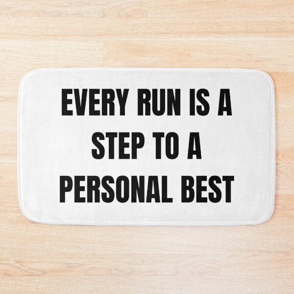 Item preview, Every Run Is a Step to a Personal Best – Speedrunning Motivation Quote designed and sold by PHRASEandSTYLE.