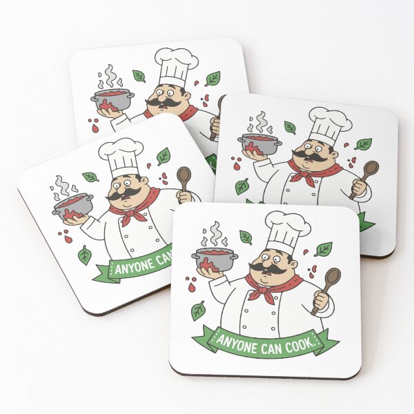 Item preview, Italian chef with a mustache: anyone can cook designed and sold by Yeicoboo.
