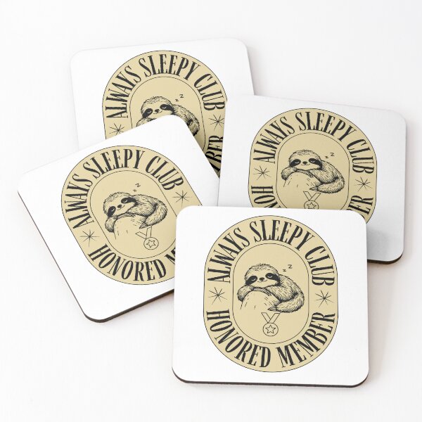 Item preview, Cute Sleeping Sloth Emblem – Gifts for Nappers and Procrastinators designed and sold by Tamer ⭐⭐⭐⭐⭐.