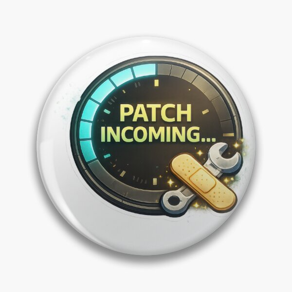 Item preview, Patch Incoming Software Developer Gaming Humor designed and sold by jgvisualarts.