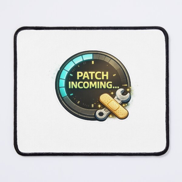 Item preview, Patch Incoming Software Developer Gaming Humor designed and sold by jgvisualarts.