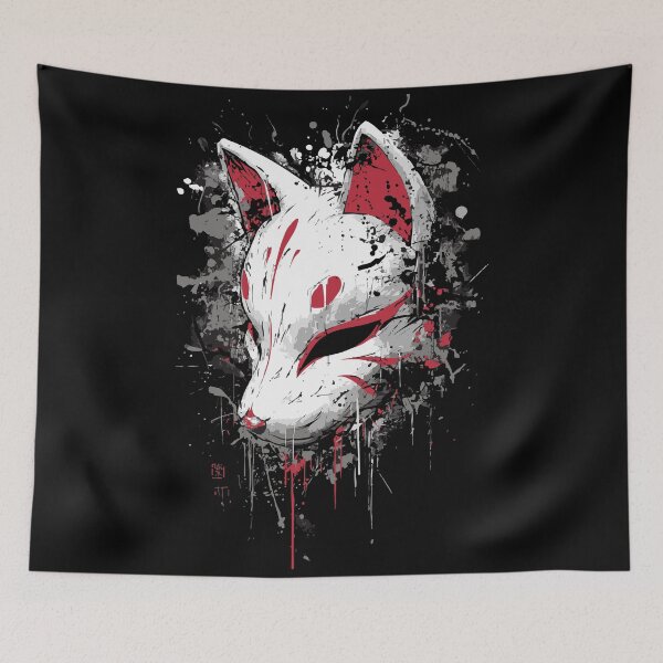 Item preview, Kitsune Mask – Anime & Manga Dark Art designed and sold by drizzd.