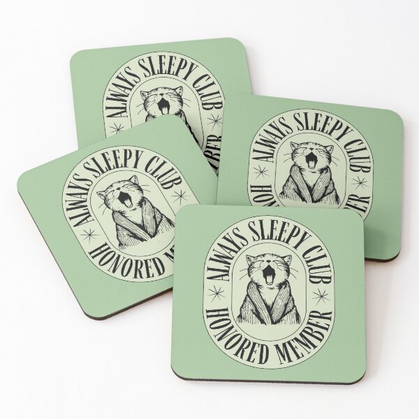 Item preview, The Always Sleepy Club – Retro Style Cat for Nappers & Introverts designed and sold by Tamer ⭐⭐⭐⭐⭐.