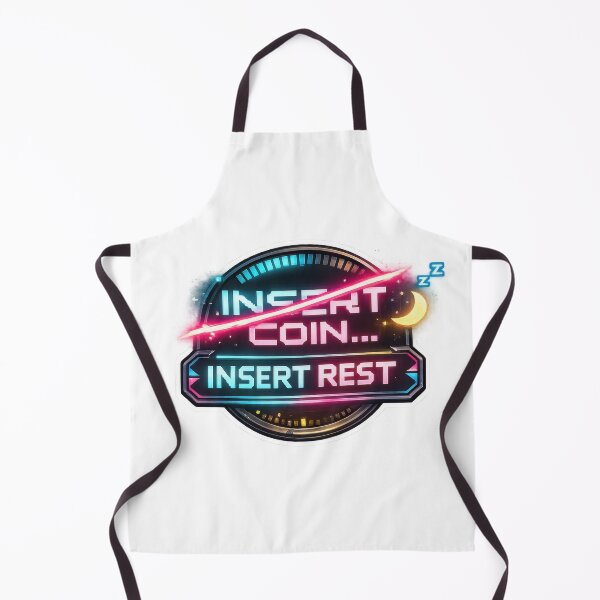 Item preview, Insert Coin Insert Rest Arcade Gaming Humor designed and sold by jgvisualarts.