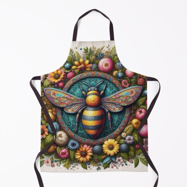 Item preview, Vibrant Ornate Bee Mandala designed and sold by TinCatOutPost.