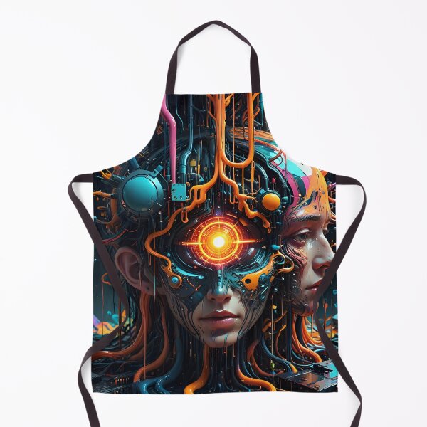 Item preview, Human Head with a Fractal Realms designed and sold by Sharon Schwalbe.