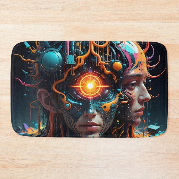 Item preview, Human Head with a Fractal Realms designed and sold by Sharon Schwalbe.