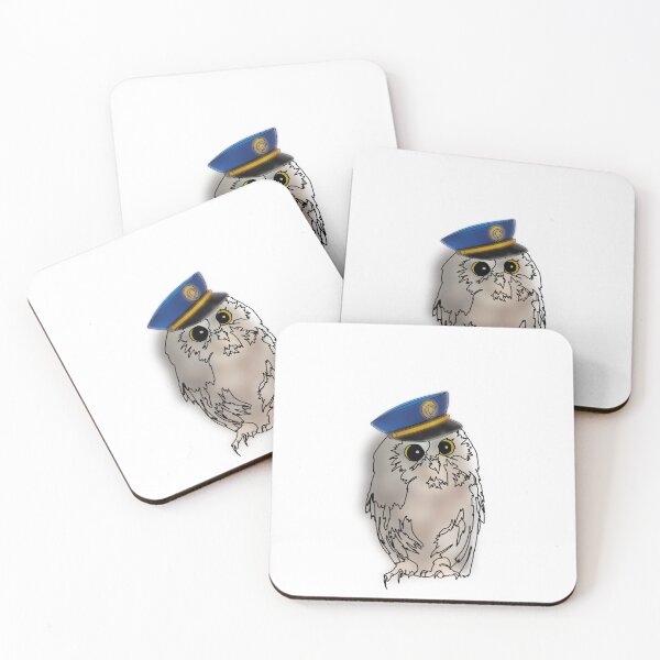Item preview, Owl Wearing Police Cap – animalzinhats designed and sold by Ashley’sAnimalz.