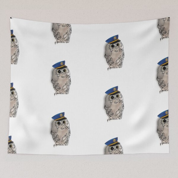 Item preview, Owl Wearing Police Cap – animalzinhats designed and sold by Ashley’sAnimalz.