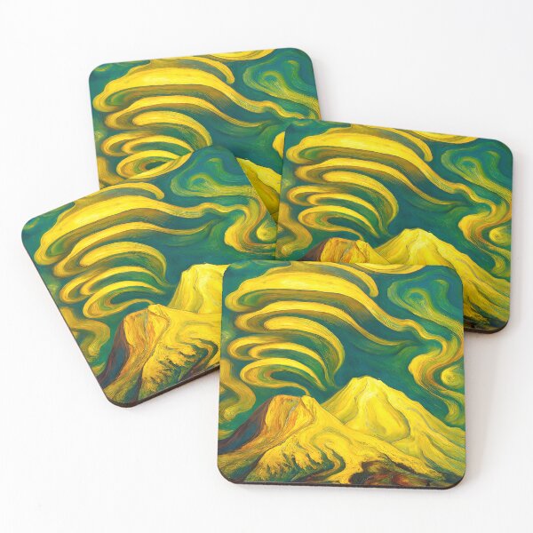 Item preview, Mount Shasta Surreal Lenticular Dreamscape – Cosmic Dreamlike Post Impressionism designed and sold by WilderRoads.