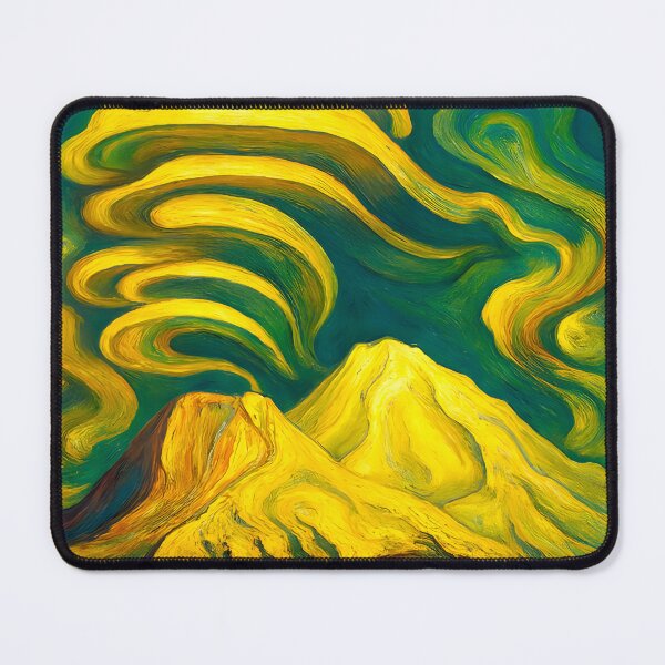 Item preview, Mount Shasta Surreal Lenticular Dreamscape – Cosmic Dreamlike Post Impressionism designed and sold by WilderRoads.