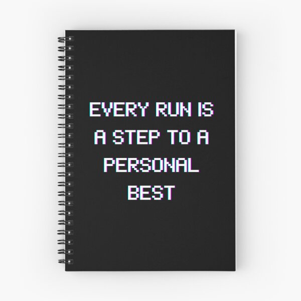 Item preview, Every Run Is a Step to a Personal Best – Pixel Style Gaming Quote designed and sold by PHRASEandSTYLE.