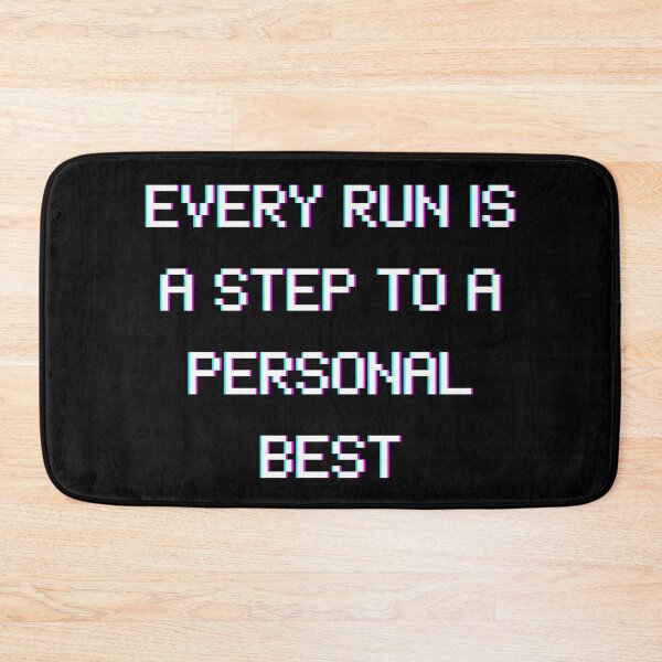 Item preview, Every Run Is a Step to a Personal Best – Pixel Style Gaming Quote designed and sold by PHRASEandSTYLE.