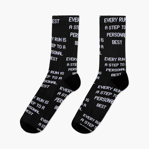 Item preview, Every Run Is a Step to a Personal Best – Pixel Style Gaming Quote designed and sold by PHRASEandSTYLE.