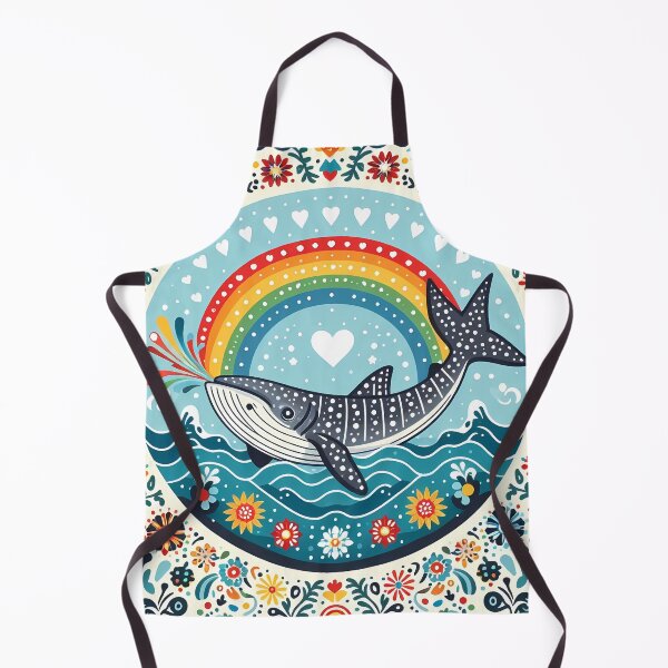 Artikelvorschau, Walhai mit Meeresflora – Hoffnung für die Tierwelt – Skandinavische Volkskunst von heidiannemorris © entworfen und verkauft von FOLK ART FUSION by heidiannemorris.