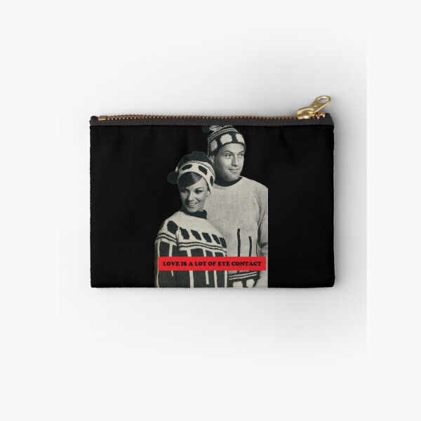 Item preview, Love is a Lot of Eye Contact - Kitsch Valentine Vintage Funny Sarcastic Valentine 1960s Fashion designed and sold by The Sticker Bureau.