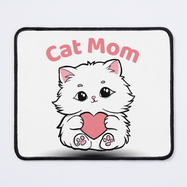 Artikelvorschau, Niedliche Kawaii-Katze mit Herz – Liebesdesign für Katzenliebhaber entworfen und verkauft von Graphizia.