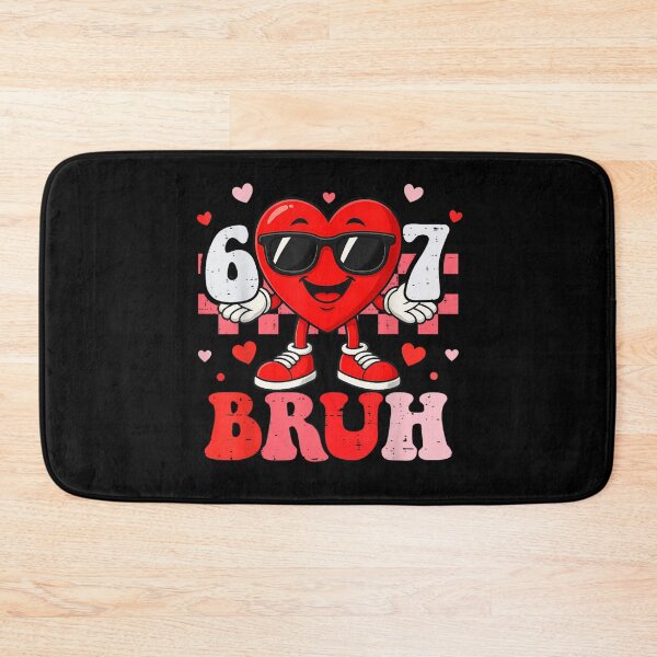 Item preview, Six Seven 67  Bruh Meme Cool Valentine Heart  designed and sold by ivotee.